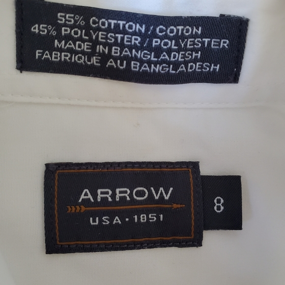 Arrow Button-Down Long Sleeves Shirt, Boys, Size 8 - Picture 5 of 7